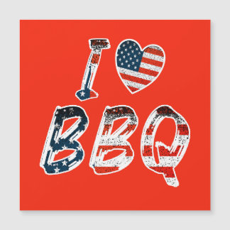 私はBBQ、アメリカ愛国磁気カードが大好き