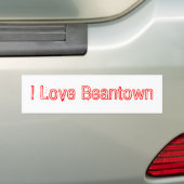 私はBeantownを愛します バンパーステッカー (車上)