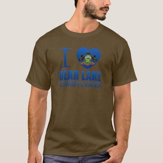 私はbear湖、PAを愛します Tシャツ (正面)