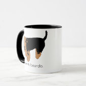 私はBeardoとあります マグカップ (正面左)