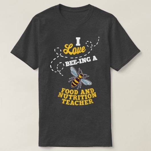 私はBeeIng A Food and Nutrition先生Honey B Tシャツ (デザイン正面)