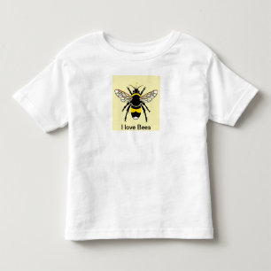 私はBEESが大好き – 野生生物 – 自然 – 昆虫 – トドラーTシャツ