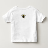 私はBEESが大好き – 野生生物 – 自然 – 昆虫 –  トドラーTシャツ (裏面)