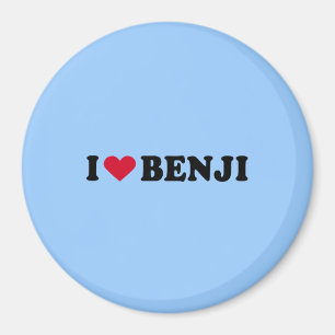 私はBENJIを愛します マグネット