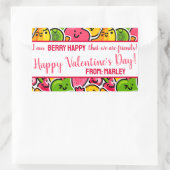 私はBERRY HAPPY私たちは友人である、バレンタインデー 長方形シール (バッグ)