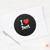 私はBertハートのカスタムパーソナライズドが大好き ラウンドシール (封筒)