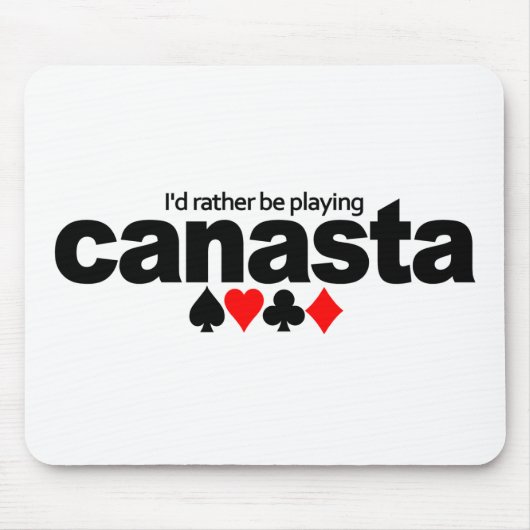私はBe's Canasta mosepad遊したい マウスパッド (正面)