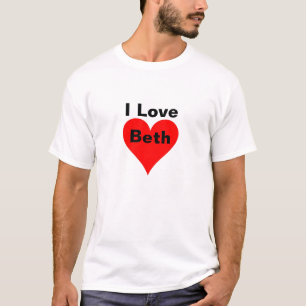 私はBethを愛します Tシャツ