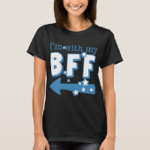 私はBFFと共離れに Tシャツ (正面)