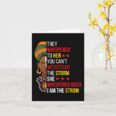 私はBhm African Amの嵐であっ誇りを持ったて囁いた カード (黄色い花)