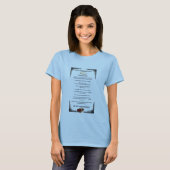 私はBibliophileです Tシャツ (正面フル)