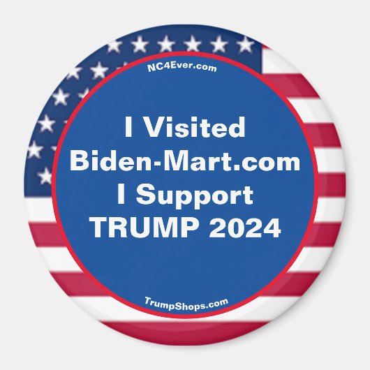 私はBiden-Mart.comを訪問した冷蔵庫マグネット マグネット (正面)