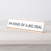 私はBig Deal Desk Nameのプレート デスクネームプレート (正面)