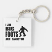 私はBigfootsを好み、あることができません キーホルダー (裏面)