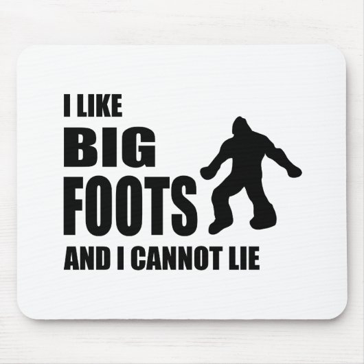 私はBigfootsを好み、あることができません マウスパッド (正面)