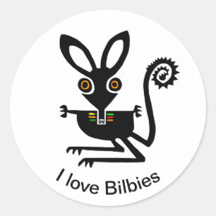 私はBILBIES大好き – 保全 – 自然 – エコロジー ラウンドシール