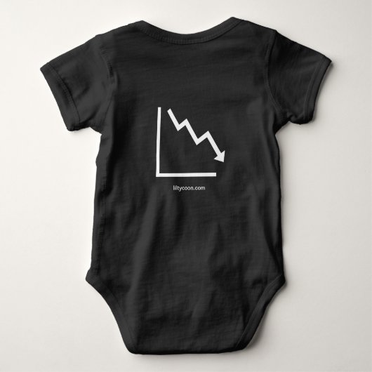 私はBITCOINの衝突を生き延びました ベビーボディスーツ (裏面)