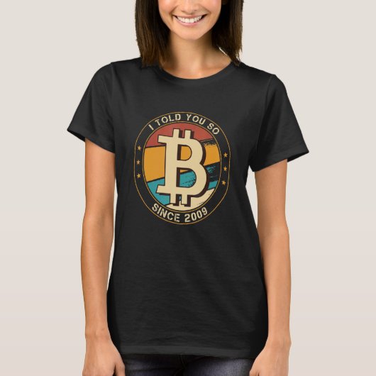 私はBitcoin財布暗号通貨の取引をそう言った Tシャツ (正面)