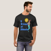 私はBitcoin Ethereum Cryptocurrency Genie Bの夢を見る Tシャツ (正面フル)
