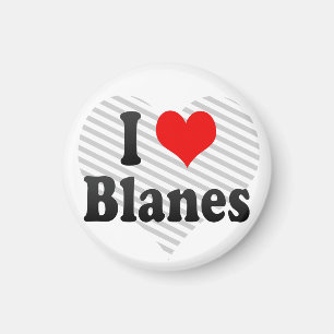 私はBlanes、スペインを愛します マグネット