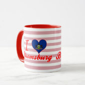 私はBloomsburg、ペンシルバニアを愛します マグカップ (正面左)