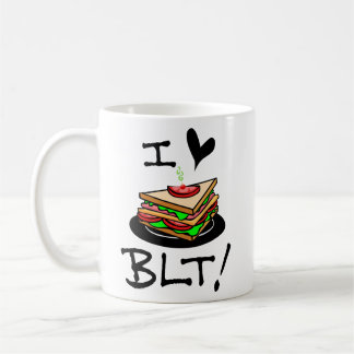 私はBLTベーコンレタスとトマトサンドイッチ愛好家が大好き コーヒーマグカップ
