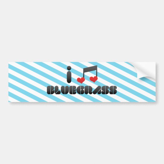 私はBluegrassを愛します バンパーステッカー (正面)