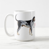 私はBluetickの私のCoonhoundを愛します コーヒーマグカップ (左)