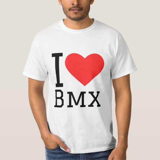 私はbmxが大好き tシャツ (正面)