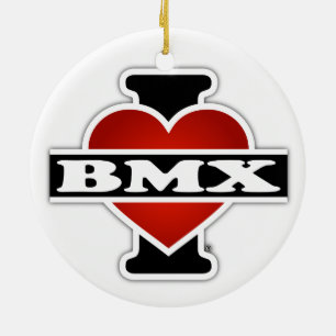 私はBMXを愛します セラミックオーナメント