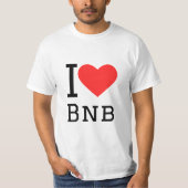 私はbnbが大好き tシャツ (正面)
