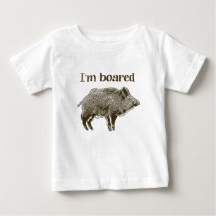 私はBoaredです ベビーTシャツ