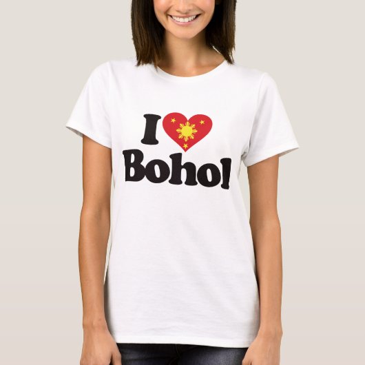 私はBoholを愛します Tシャツ (正面)