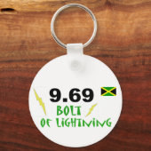 私はBolt - keychainを愛している キーホルダー (正面)