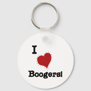 私はBoogersのTシャツおよびギフトを愛します キーホルダー