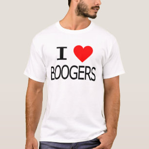 私はBoogersを愛します Tシャツ