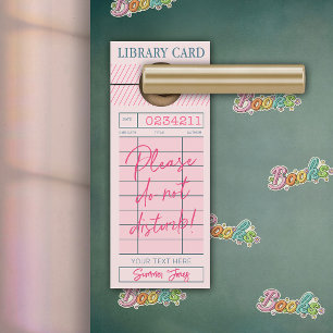 私はBooks Door Hanger読を邪魔しない ドアノブサイン