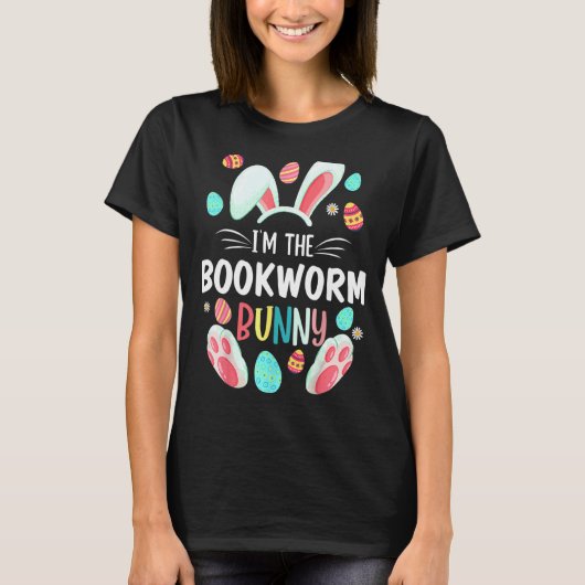 私はBookworm Bunny Matching Family Easter Part Tシャツ (正面)