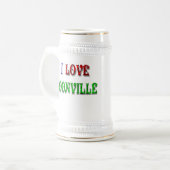 私はBoonvilleマグを愛します ビールジョッキ (正面左)