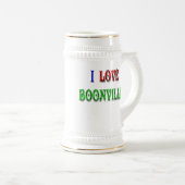 私はBoonvilleマグを愛します ビールジョッキ (正面右)