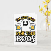 私はBoosのためにここにいる – 幽霊ブーゼ – ハロー カード (黄色い花)