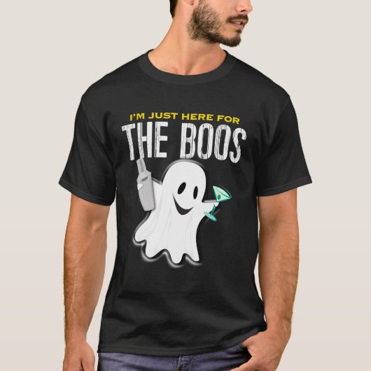 私はBoosのためにここにいる – Halloween Martini Sha Tシャツ (正面)