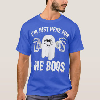 私はBoos面白いハロウィーン幽霊Cのためにここにいる Tシャツ
