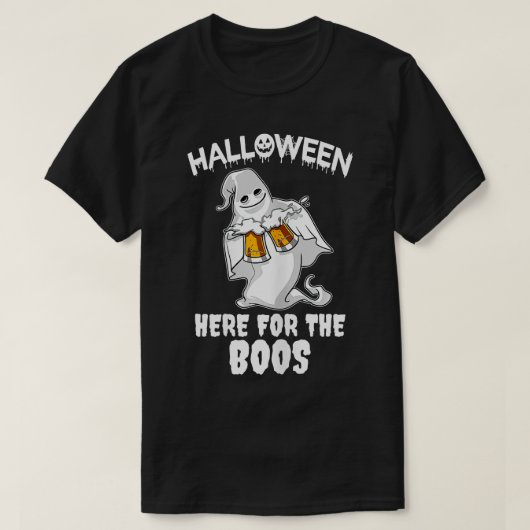 私はBoos面白いハロウィーン幽霊Cのためにここにいる Tシャツ (デザイン正面)