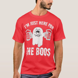 私はBoos面白いハロウィーン幽霊Cのためにここにいる Tシャツ