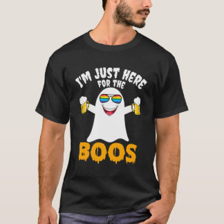 私はBoos Lbgtのプライド旗Halloweのためにここにいる Tシャツ