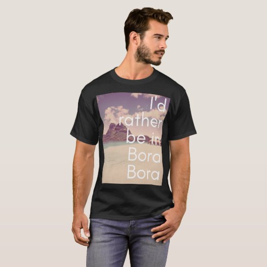 私はBora Boraの男性Tシャツにむしろあります Tシャツ (正面フル)