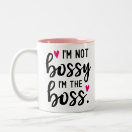 私はBOSSYではない私はボス ツートーンマグカップ