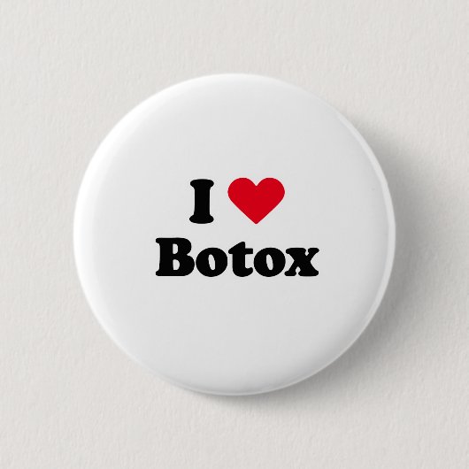 私はbotoxを愛します 缶バッジ (正面)