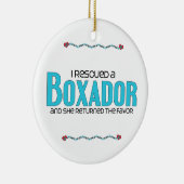 私はBoxador (女性の)犬の採用のデザインを救助しました セラミックオーナメント (右)